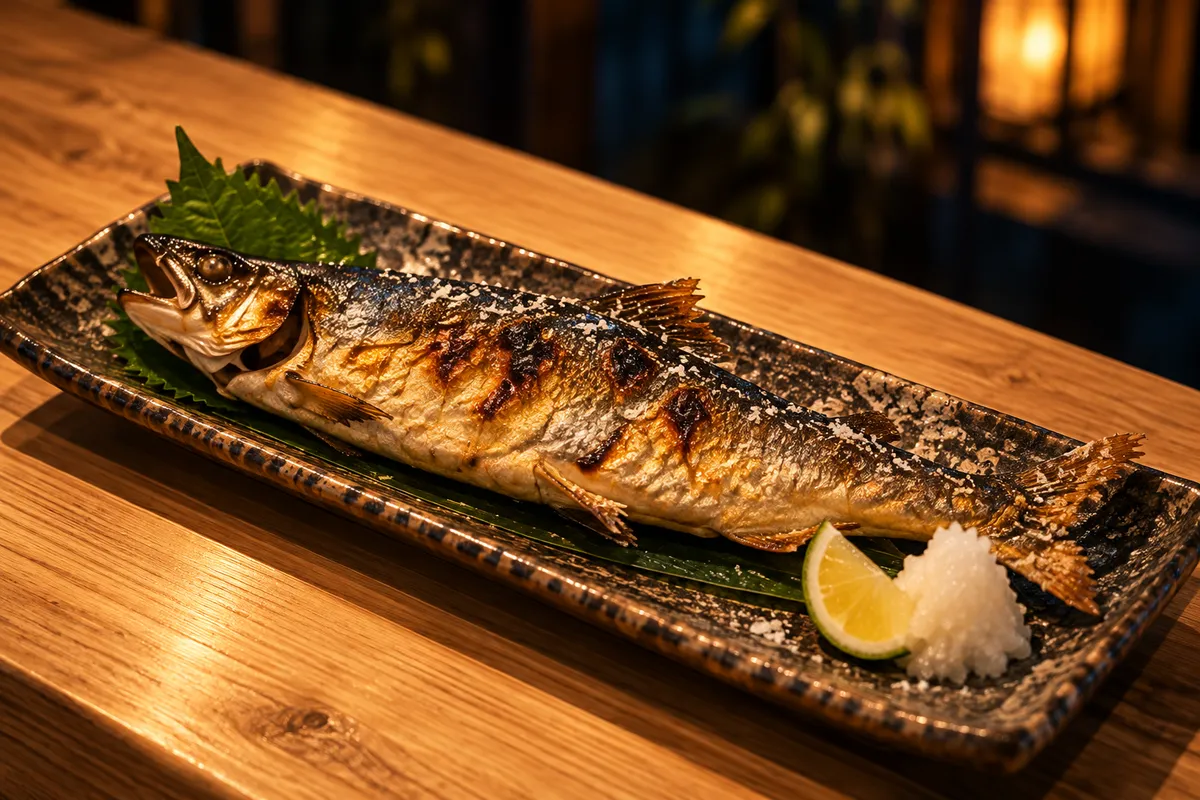 ビワマスの塩焼き